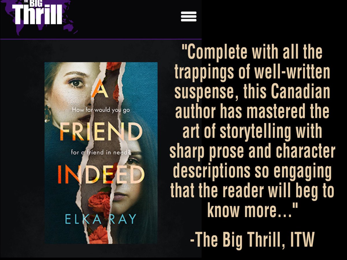 After a gajillion rejections and a writing career that sometimes felt DOA, it’s a huge THRILL to get this fabulous review from the International Thriller Writers! Thank you ITW! 😮🤩🙀🤯 #thrillerbooks 

You can find the full review here thebigthrill.org/?p=90478