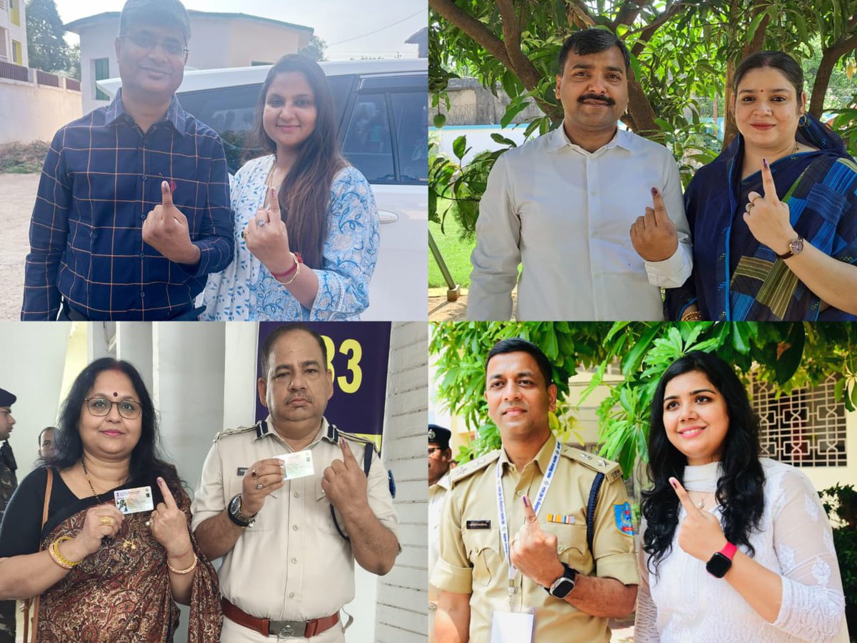 झारखंड पुलिस के वरीय पुलिस पदाधिकारियों ने सपरिवार किया मतदान #FamilyVoting #चुनाव_का_पर्व_देश_का_गर्व #LokSabhaElections2024📷 #GeneralElections2024