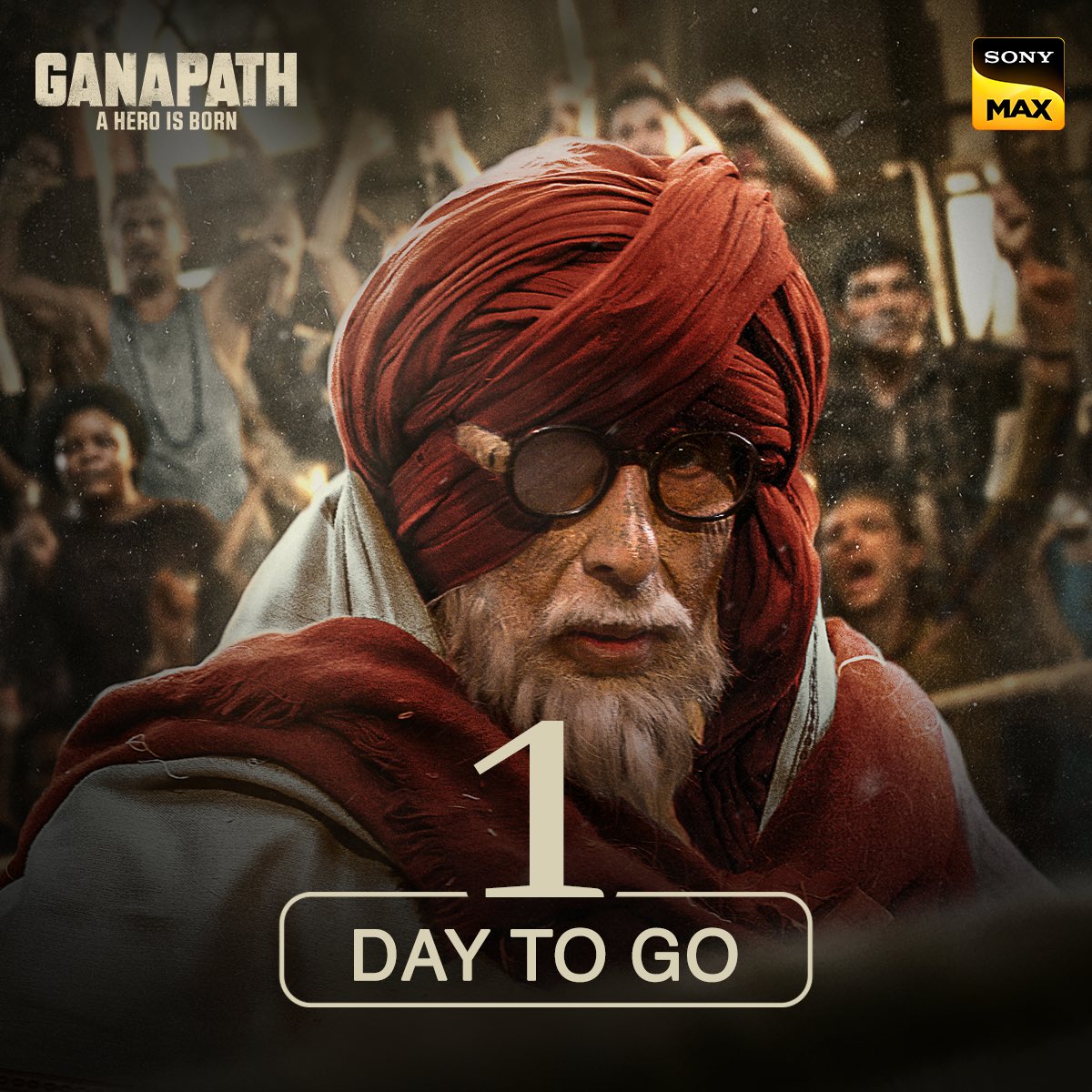 Ganapath will be arriving on your screens tomorrow! Watch the World Television Premiere of Ganapath, on 26th May, Sunday 12 PM only on SONY MAX. #SonyMAX #DeewanaBanaDe #Ganapath #WorldTVPremiere