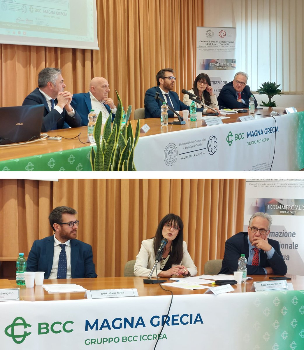 🟢 Forte impulso sulla formazione delle imprese nel territorio di competenza BCC Magna Grecia

🕒 Tra i molti appuntamenti in programma sì è tenuta questa mattina a Vallo della Lucania una tavola rotonda aperta per professionisti e imprenditori