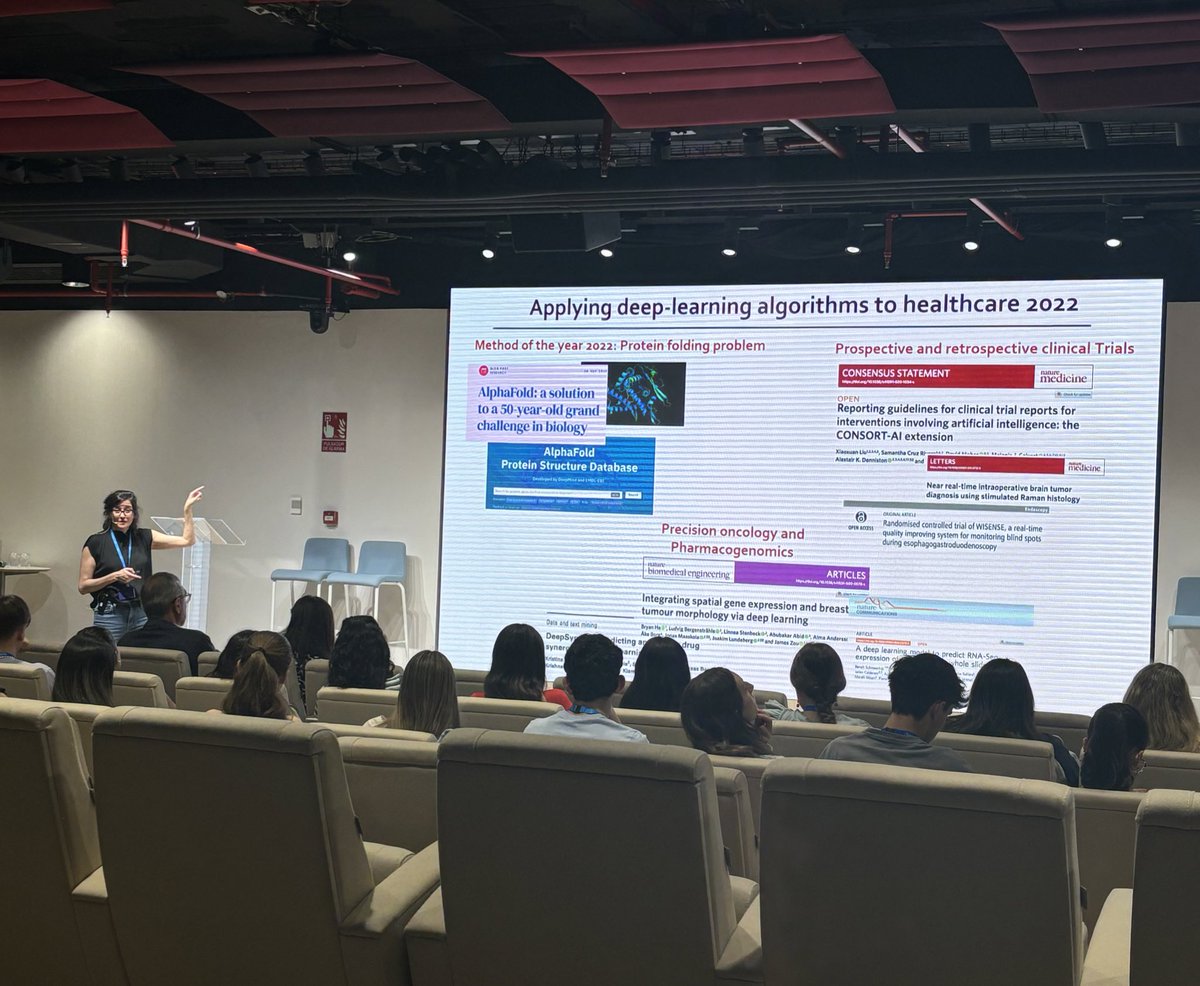 🩺#JóvenesXMedicinaMPP 💬'La #IA es una herramienta para impulsar la incorporación de la #MedicinaPersonalizadaDePrecisión en la práctica clínica y será de gran apoyo para la toma de decisiones por parte de los profesionales sanitarios' @falshahrour @cniostopcancer