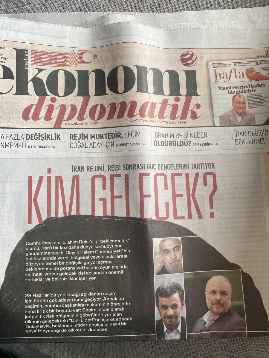 Sağlıktan finansa her alanda yazarı olan ⁦<a href="/GazeteOksijen/">Oksijen</a>⁩ in uluslararası siyaseti Anglo Sakson yazarlara bırakmasını hep yadırgadım.
⁦<a href="/EkonomimCom/">Ekonomim.com</a>⁩ haftasonu eki, pek çok Türk uzmanın analizini içeriyor.
Tom Friedman yazıları önemli de niye sadece ona mahkum kalalım?