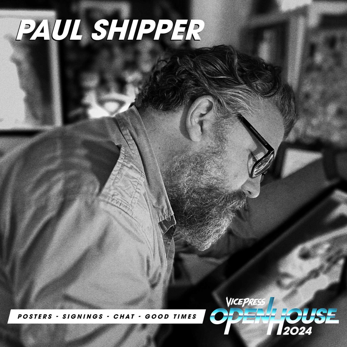It’s just two weeks today until Open House 2024, our very own poster convention in the heart of Sheffield so time for another guest - @PaulShipper! We have been friends with Paul for a long time, so it is great to have him along. For more info, head to VicePressOpenHouse.co.uk