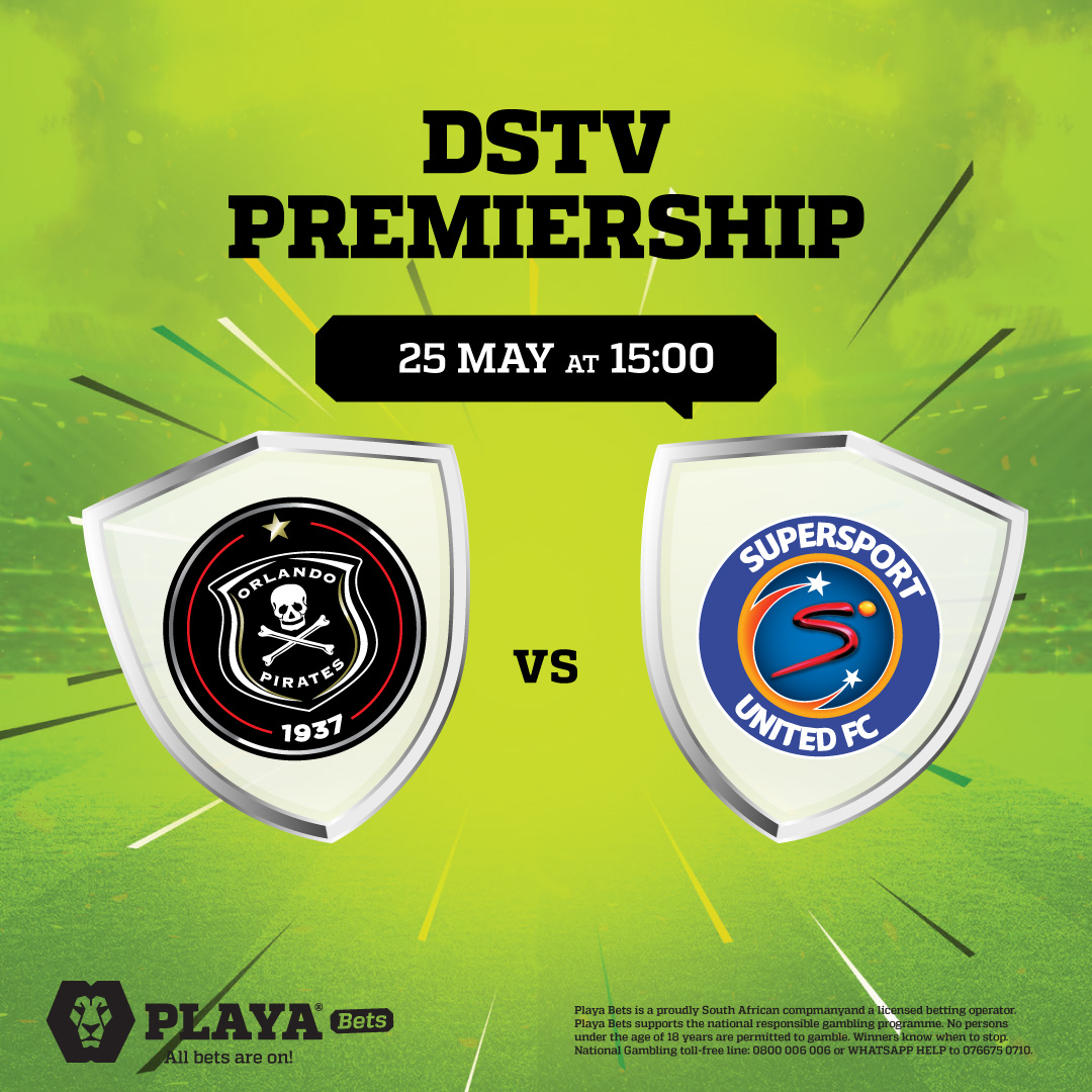 Don't forget, it's the final day of the #DStvPrem! 🤩 Just a single point separates Riveiro’s men from Stellies in second place, making this fixture against Matsatsantsa an important one. Join in on the action now: playabets.click/o/r8rslU #PlayaBets