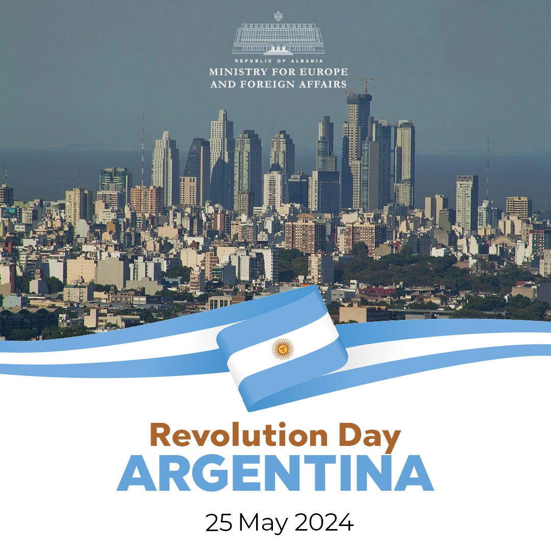 Warmest greetings to the people and Government of #Argentina as they celebrate May Revolution Day! We look forward to the advancement and growth of our cooperation in the years to come! 🇦🇱🤝🇦🇷