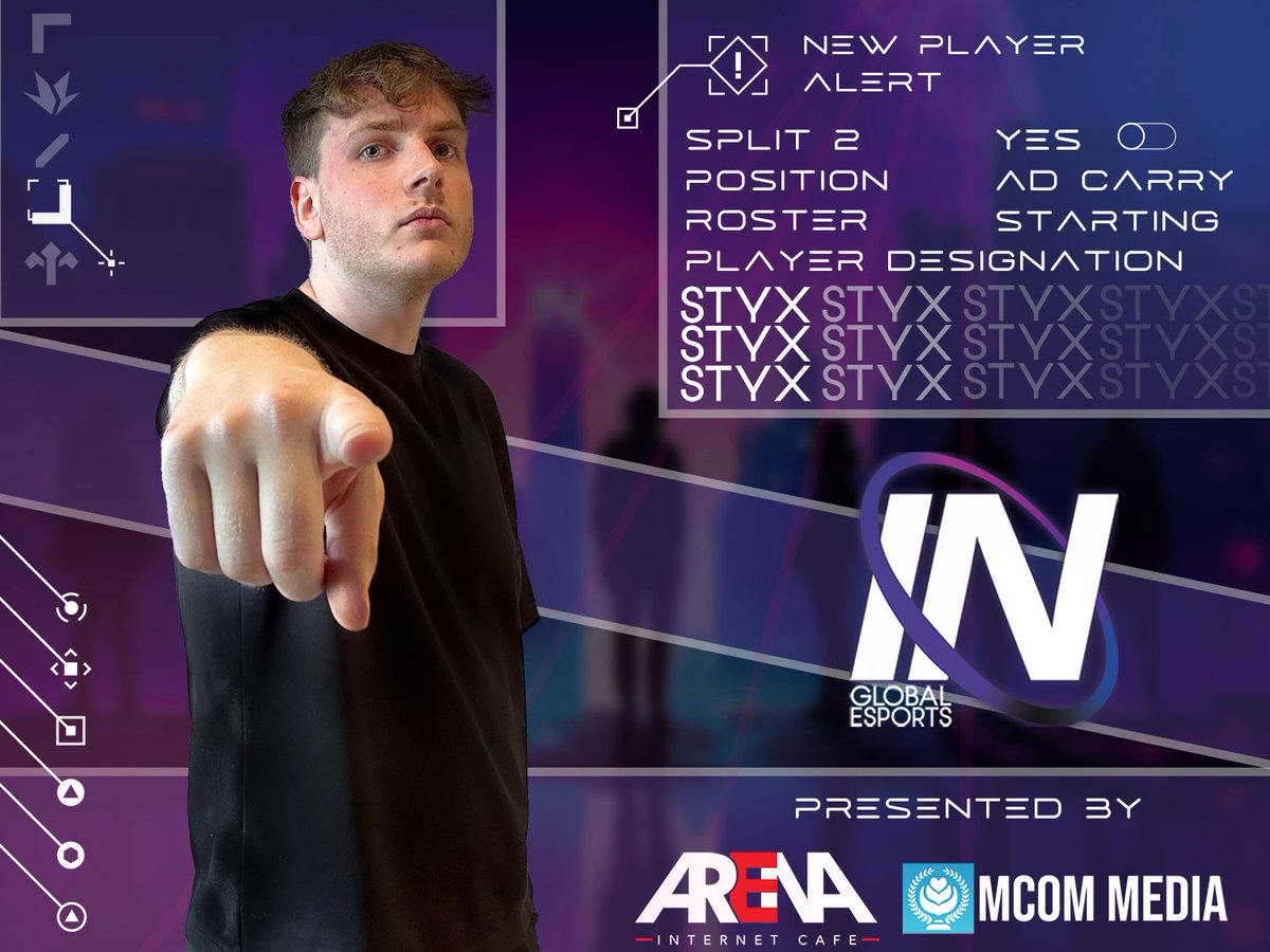 \\ANNOUNCEMENT\

Please welcome <a href="/StyxOCE/">Styx</a> to the ION Roster

STYX will be joining us as our brand new botlane carry
#ocelol | #lco | #leagueoflegends