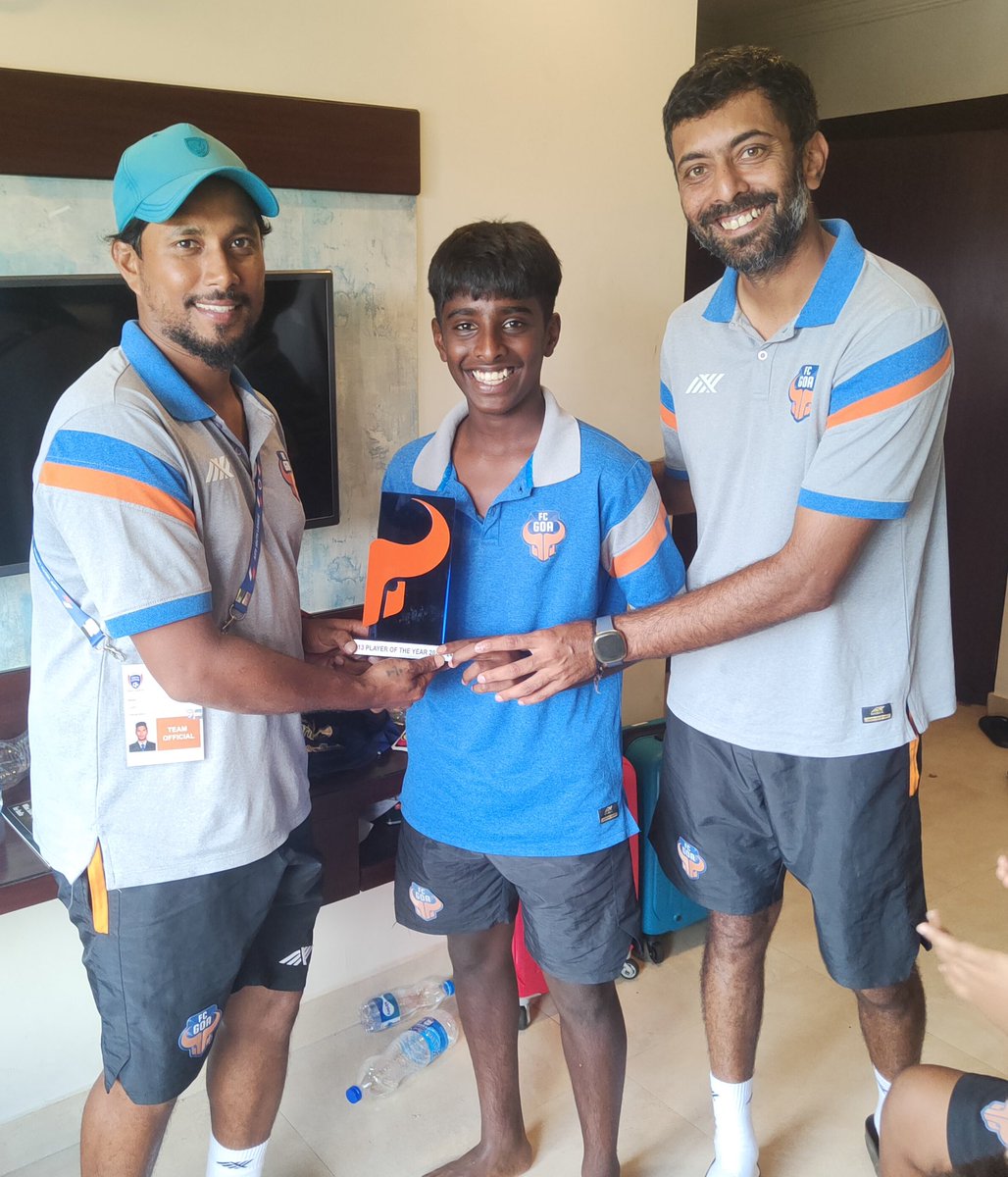 Congratulations to our very own Piyush Sawant for winning the 2023-24 Club Award for U13 Player of the Season 🔥🤩 Piyush was a key player in our U13 team that won the GFA U13 First Division Title and reached the semi finals of the AIFF Sub Junior League. He was also the top