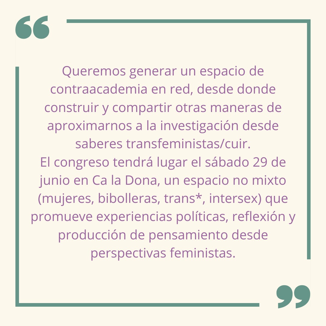 Què és Bollos et al.? Què volem generar amb el I Congrés Internacional de Recerques Lesbianes Trans Bi i Cuir/Queer a <a href="/caladona/">Ca la Dona</a> el 29 de juny?