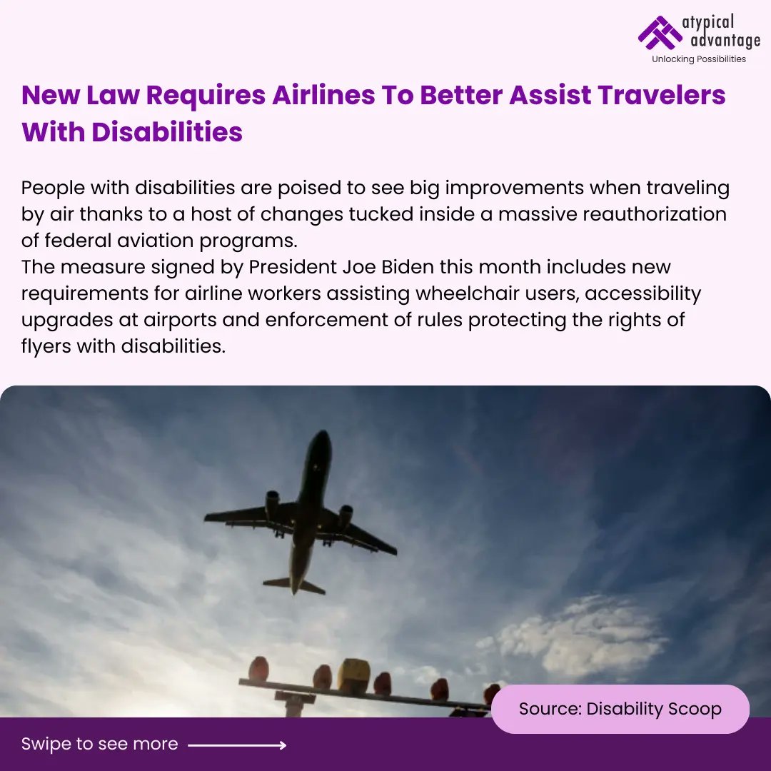 AtypicalAdv's tweet photo. Sending a dash of positivity with #SmashingSaturday that lauds great news and development in the disability space. From the latest Bollywood movie on a person with visual impairment to supporting travelers with disabilities, read up on good news from around the world! https://t.co/EIF7Ln7dCZ