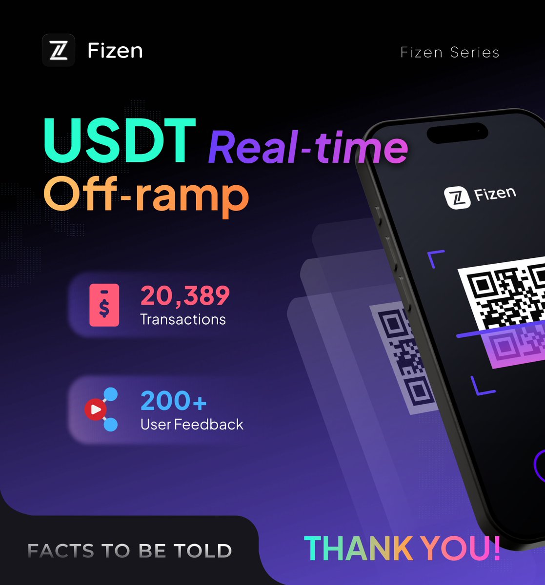 fizenapp's tweet photo. ⭐️ Get Excited with Our 1-Week Recap on USDT Real-time Off-ramp at Any Shop! 🔥

It's still in BETA-TESTING in Vietnam before growing to SEA, but the numbers are in, and our users have given us so much motivation. They're beyond our expectations 👇
🎉 20K+ micro transactions (for food, groceries, and more)
🎉 200+ feedback & videos from our incredible users

Big hugs and high-fives to all you amazing Fizers for sharing your experiences and spreading the love! We couldn't do it without you! ❤️

📲 Scan & Shop till you drop!

#fizen #RWA #RWU #cryptopayments #cryptocommerce
