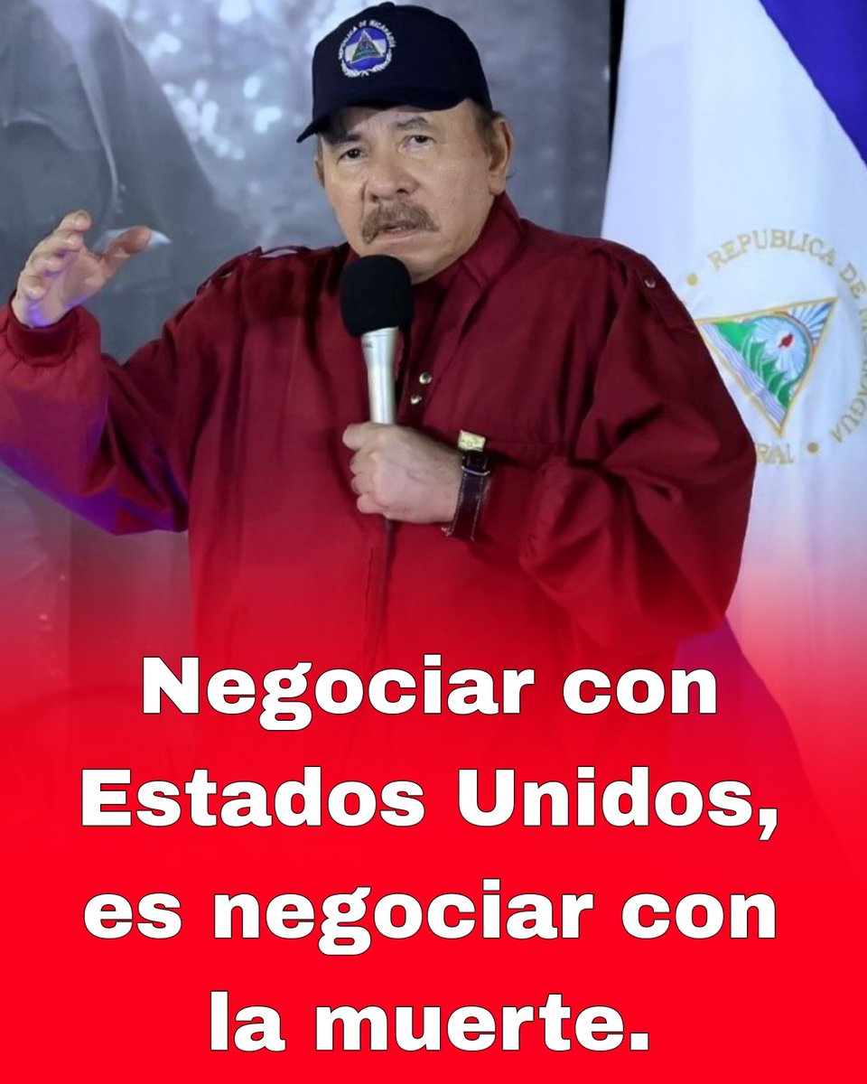 ¡Muy de acuerdo con Daniel Ortega!