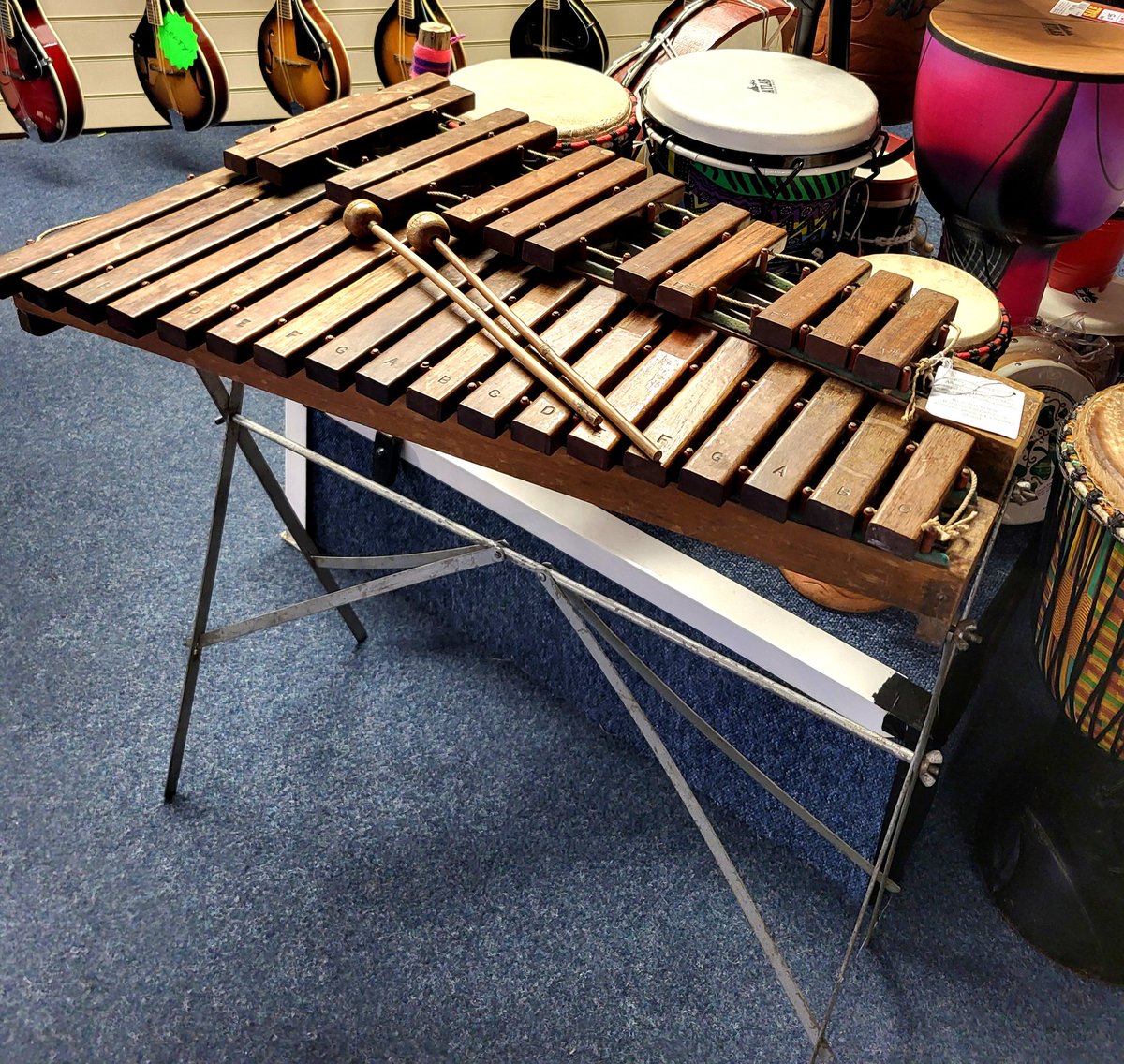 HobgoblinBrum's tweet photo. 100 year old Xylophone
£90
That's £3 per note!

#Xylophone #music https://t.co/WF0AsE9Kpt