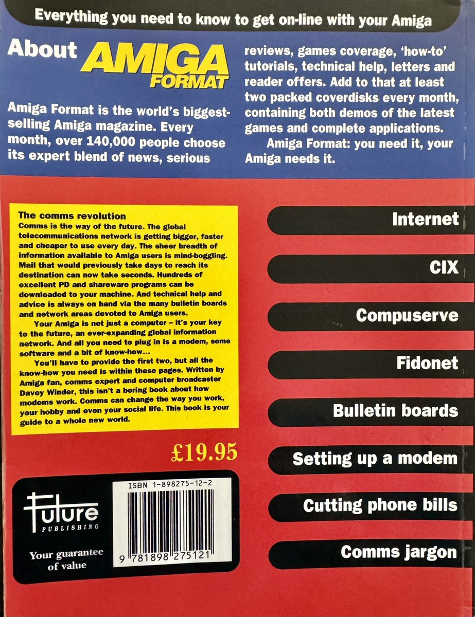 More #retro stuff, memories, etc. I wrote this back in 1994 - when 'comms' and the 'information superhighway' were still things. Any old #amiga fans out there?