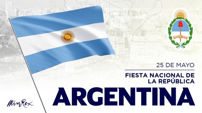 #Cuba felicita al pueblo y Estado argentinos 🇦🇷 en ocasión de su Fiesta Nacional.