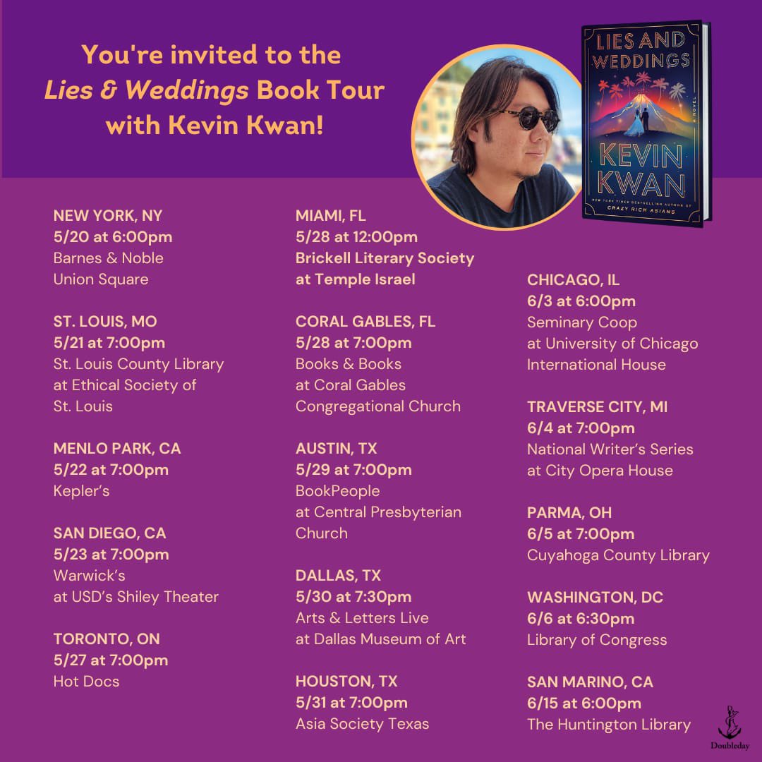 The selection you’ve been waiting for: now up at the #CurtisChinBookCub… #LiesAndWeddings by Kevin Kwan @kevinkwanbooks @penguinrandom instagram.com/p/C7ZS0yfP7ij/…