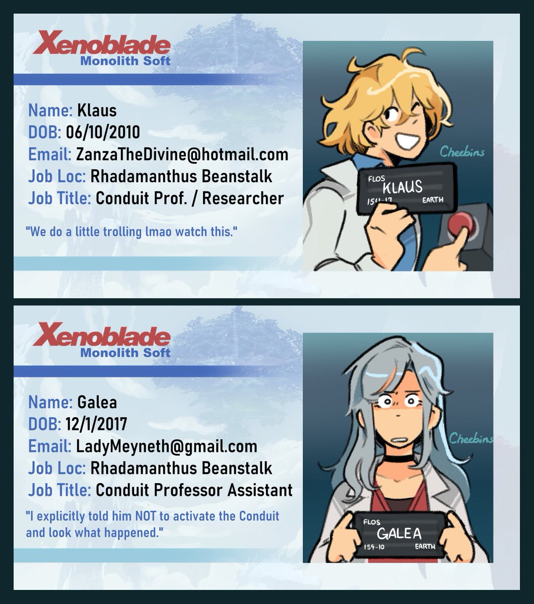 Recent commission for some some xenoblade nametags for @XenoJaceFR's Klaus cosplay at MomoCon!!