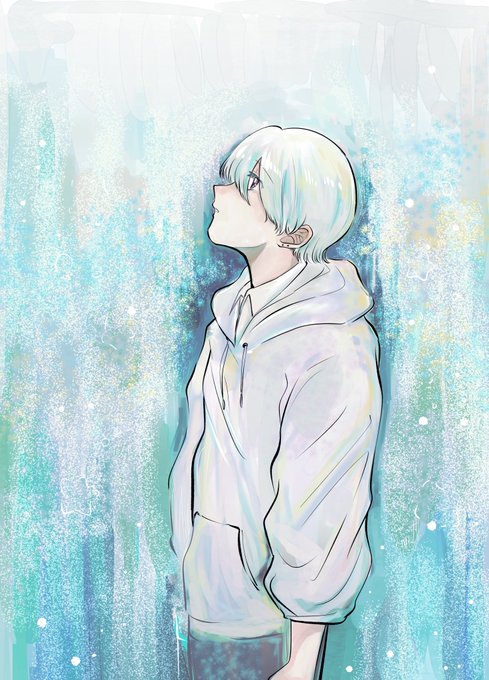 「earrings white hoodie」 illustration images(Latest)