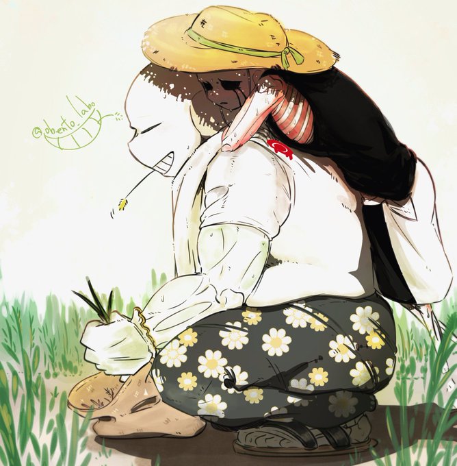 「grass hat」 illustration images(Latest)