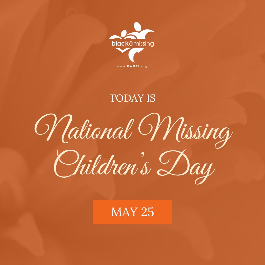 Today is National Missing Children’s Day! “Nearly 40% of missing children in America are Black, even though Black children make up just 14% of the U.S. population. Why do missing Black children seem to receive fewer law enforcement resources & less media attention”-Via @USATODAY