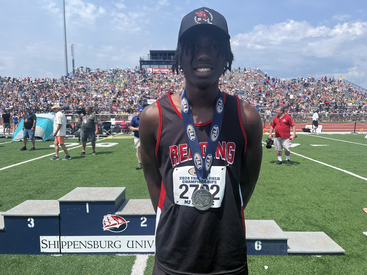 Reading High’s Xavier Beatty puts the Red Knights back on the state track and field map. A newcomer to the long jump this spring, the junior earned a Class 3A silver during Saturday’s Track and Field Championships. He jumped a 23-1 1/2. <a href="/MDrago59/">Mike Drago</a>