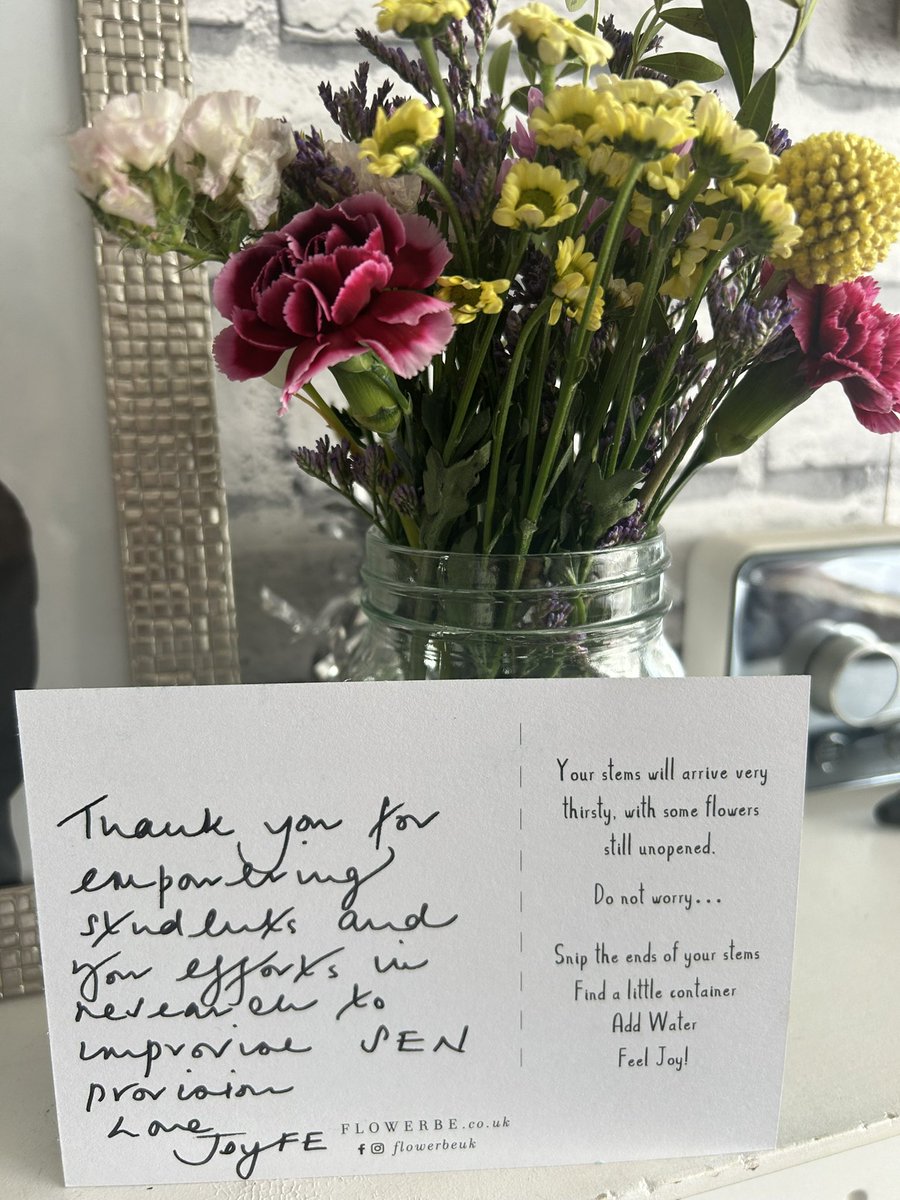 Thank you from <a href="/JoyfulFE/">#JoyFE💛 Collective</a> &amp; @nyshachantel - lovely to come home to after a stressful half term