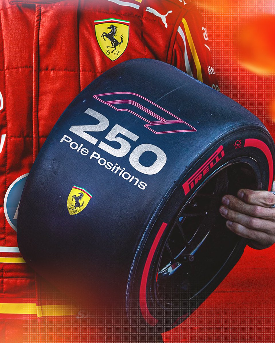 Another epic Formula 1 milestone 🙌

7️⃣3️⃣ years after our first, that’s our 2️⃣5️⃣0️⃣th pole position in the sport ❤️