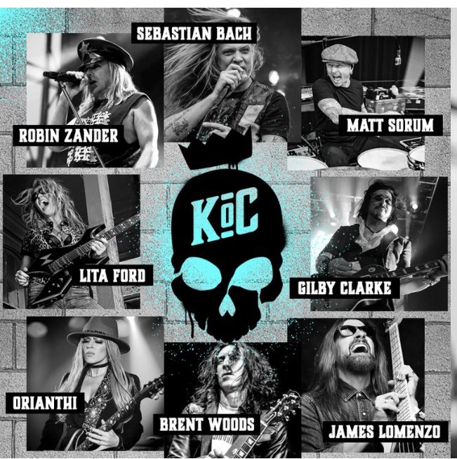 Jenn here! Tomorrow night Gilroy!! These AMAZING & LEGENDARY musicians are bringing a high, intense LIVE show!! @Orianthi @sebastianbach @litaford @mattsorum & more playing all your fave songs from all your fave bands!! Kings of Chaos!! Tickets here dayontheridge.com/buy-tickets