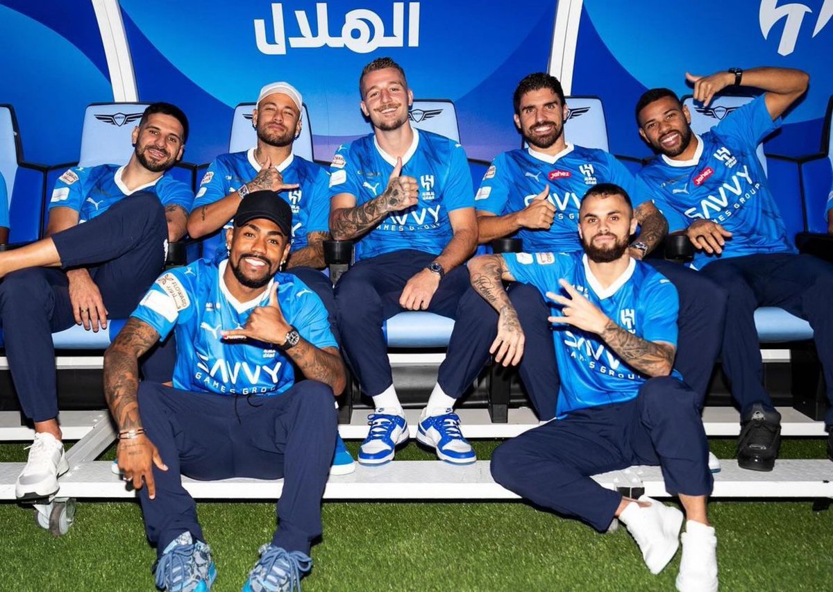 neymarjr's tweet image. Campeão Saudita 🇸🇦 23/24 🏆🥇💙🤍