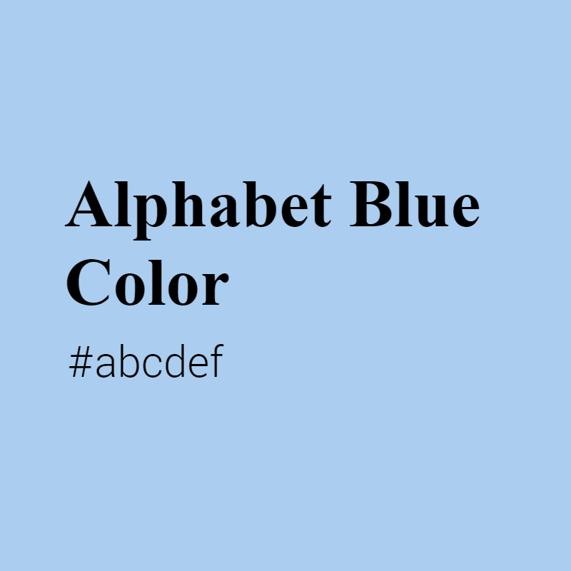 Alphabet Blue color #abcdef A Warm Color with Blue hue! 
 Tag your work with #crispedge 
 crispedge.com/color/abcdef/ 
 #WarmColor #WarmBlueColor #Blue #Bluecolor #AlphabetBlue #Alphabet #Blue #color #colorful #colorlove #colorname #colorinspiration
