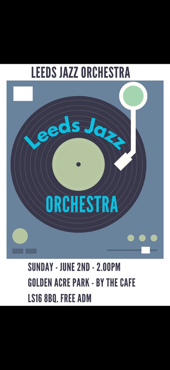 Another Gig!
Sunday June 2nd, 2pm at Golden Acre Park. We’ll be outside, by the cafe.  Free entry. 😊