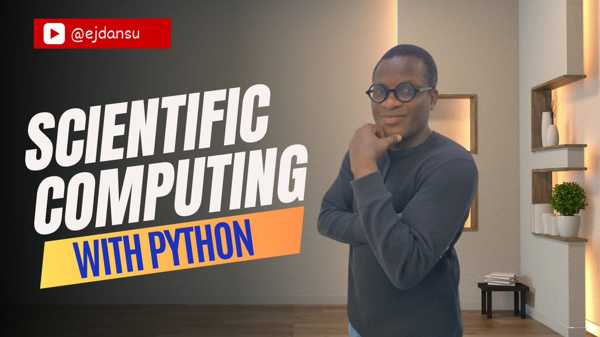 Feel very free to watch the Scientific Computing with Python playlist so far: youtube.com/playlist?list=…