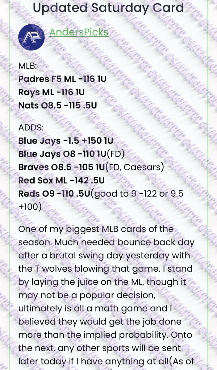 SavageCappers's tweet photo. PICKZDAILY, ANDERSPICKS, MRBIGBETS https://t.co/9dPQzfbb1L