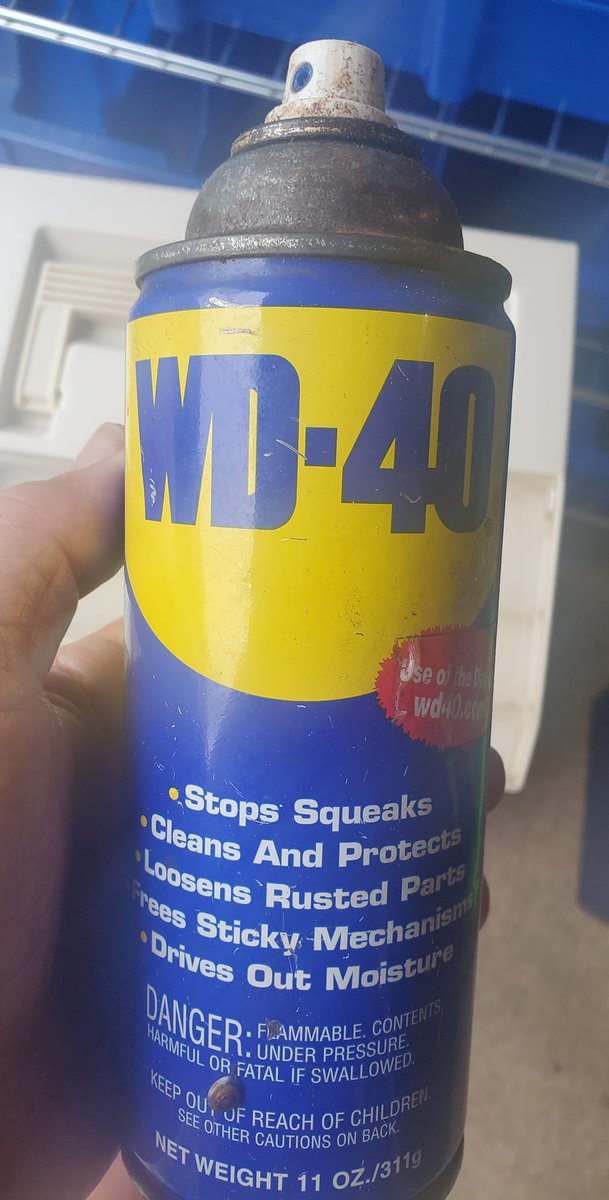 What Is The Main Ingredient of WD-40? Before you read to the end, does anybody know what the main ingredient of WD-40? No Cheating..... WD-40 ~ Who knew! I had a neighbour who bought a new pickup. I got up very early one Sunday morning and saw that someone had spray painted
