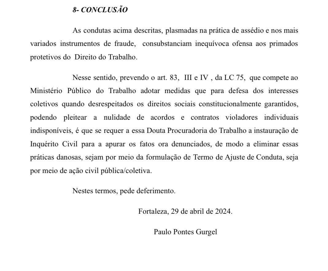 anacletofpp's tweet image. Estamos estarrecidos com uma denúncia feita pelo conselheiro do Ceará, Paulo Pontes junto ao MPT, com várias mentiras. O clube poderá ser muito prejudicado. Fico me perguntando, isso é conduta de torcedor do Ceará? Denunciar o próprio time? Será q ele é realmente torcedor do CSC?