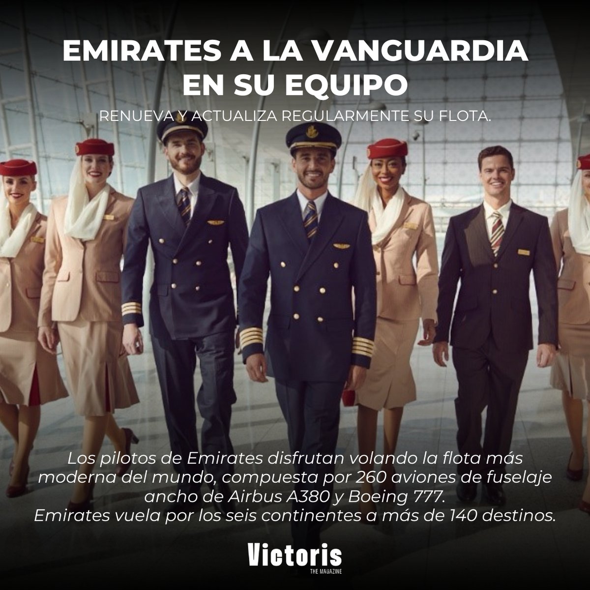 Victoris_mx's tweet photo. ¿Sabías que los pilotos de Emirates se someten a programas de entrenamiento basados en evidencia y competencias internamente? Además su avanzada instalación de entrenamiento alberga 10 simuladores de vuelo completo para Boeing 777 y Airbus 380.

https://t.co/LIKj6YFA2C
#victoris #victorismagazine