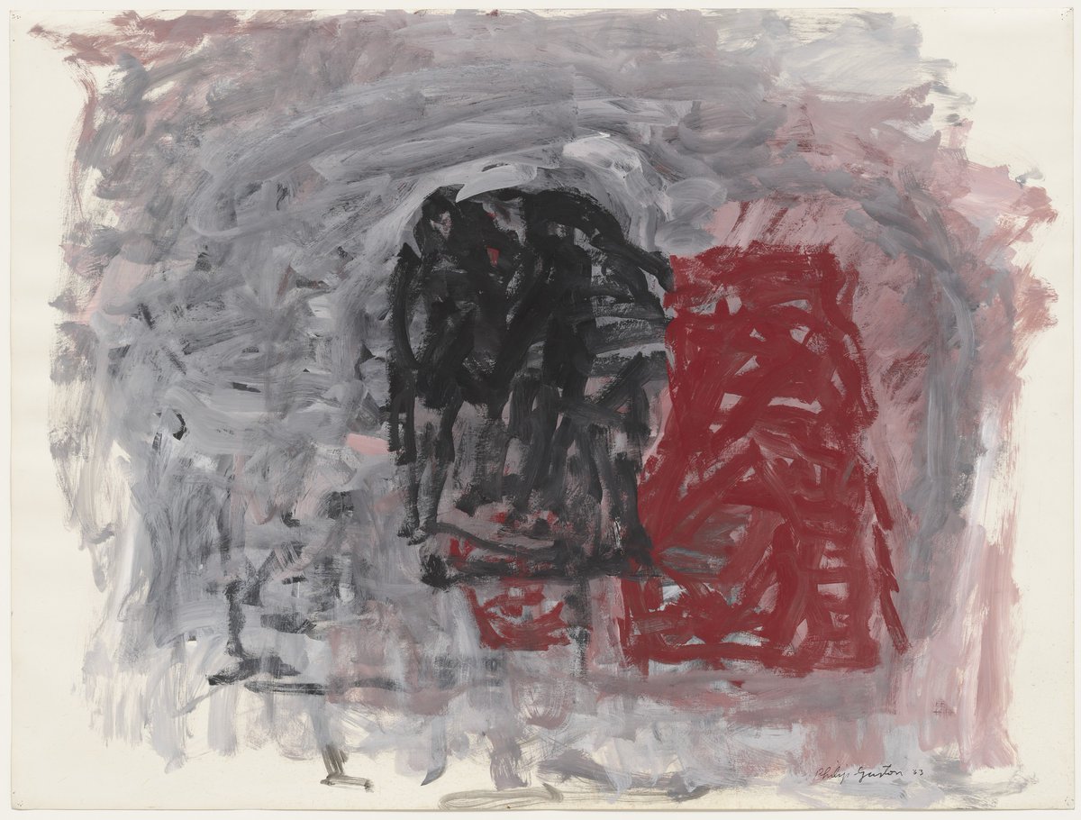 PHILIP GUSTON (1913 - 1993), 'Untitled', 1963. Museum of Modern Art, New York City US. #PhilipGuston #abstractpainting #gray #MoMA #artoftheday #art instagram.com/p/C7ZZbVAgwQM/