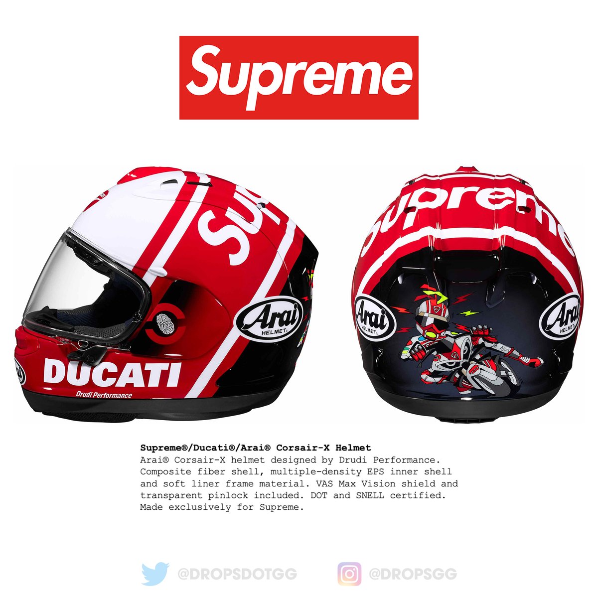 dropsdotgg's tweet photo. Supreme x Ducati is set to release this week 🔥

A full collection is expected to be released along with the Street Fighter V4 S and accessories this Thursday

Who's getting the $50,000 motorcycle? https://t.co/Uz4aoDAnlY
