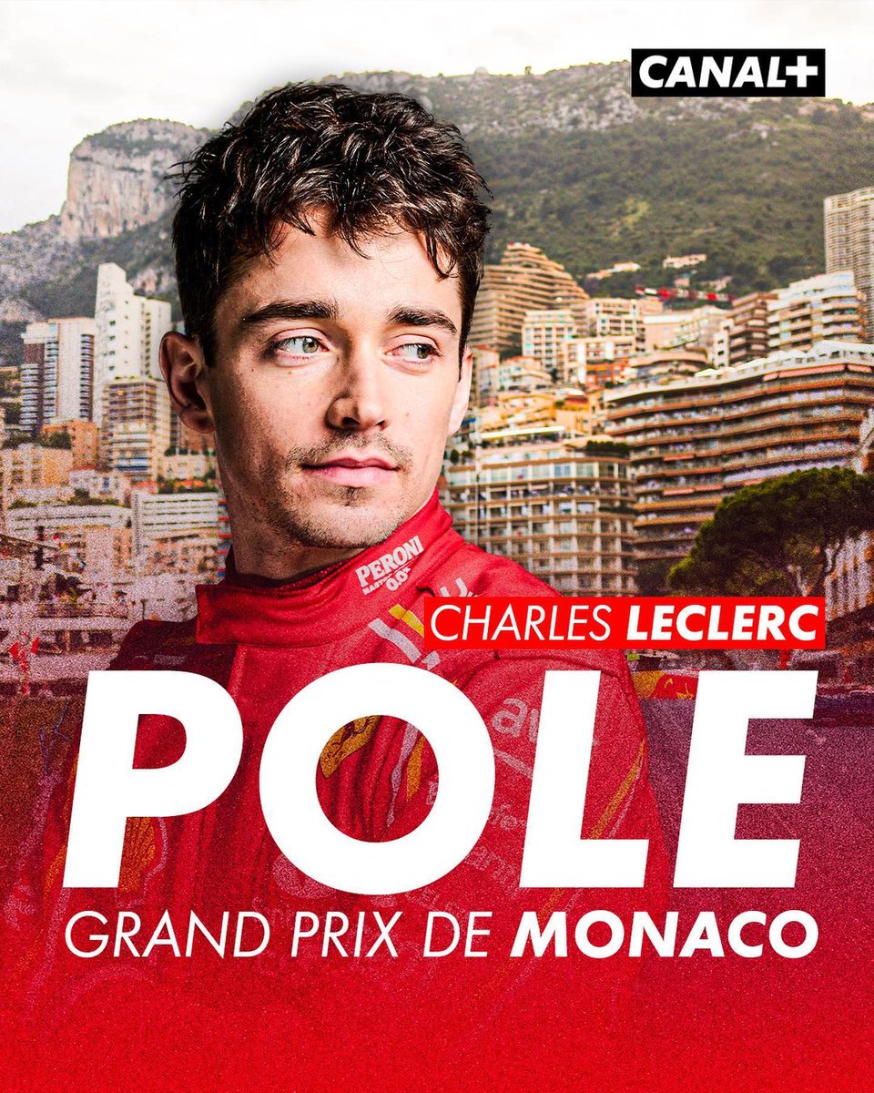 POLE DE CHARLES LECLERC À MONACO 🇲🇨🤯 Le Monégasque signe sa 24e pole, la 3e à Monaco ! 👏 #f1 #monacogp