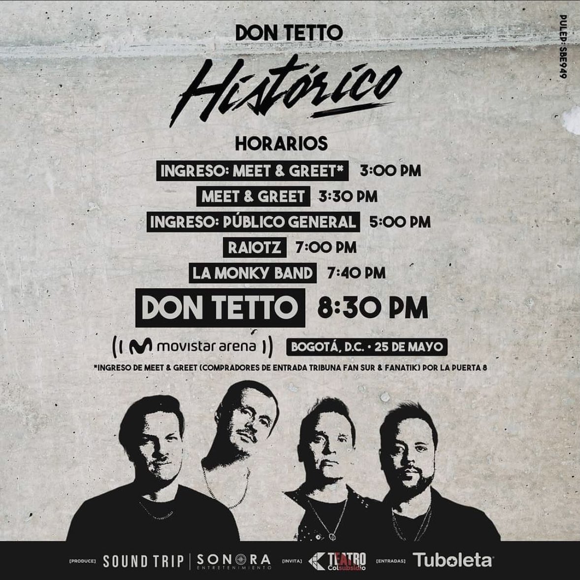 Horarios para el HISTÓRICO show de Don Tetto en el Movistar Arena HOY, celebrando 20 años de carrera ❤️‍🔥