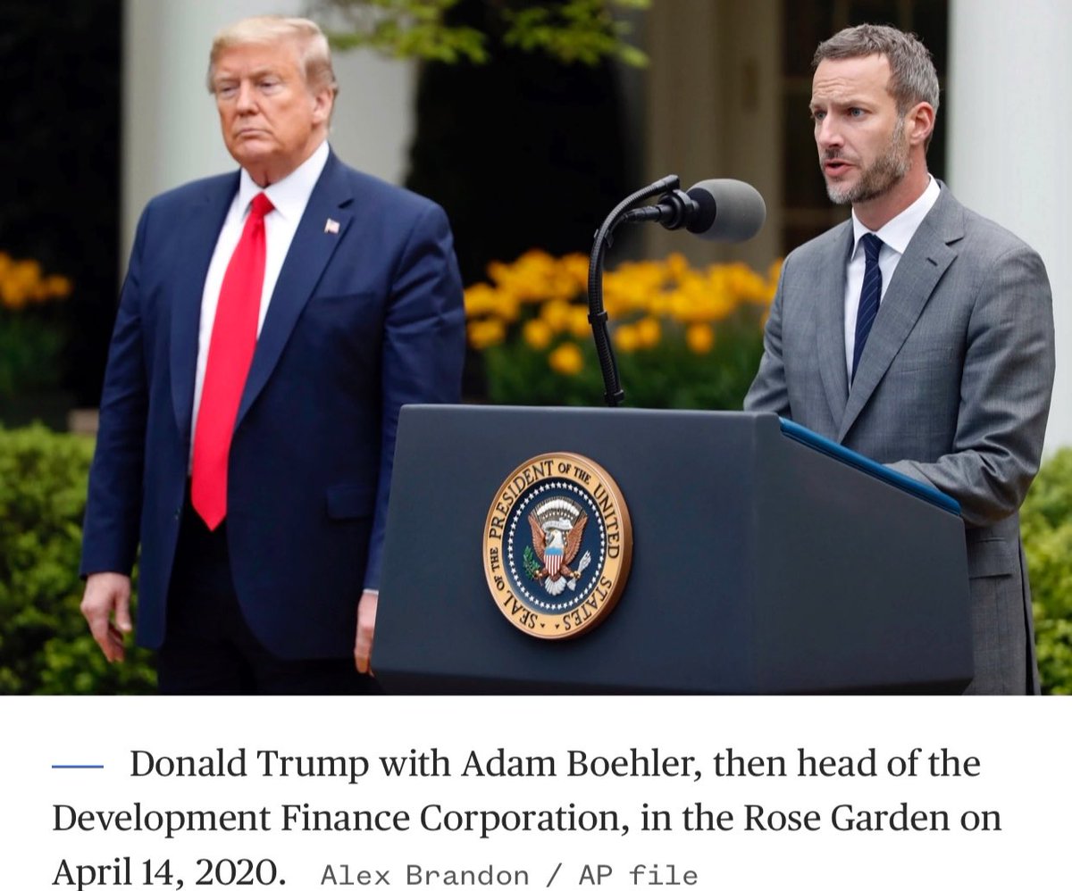 $99Million Dollars gone. Adam Boehler, Jared Kushner’s college roommate, was awarded $100Million by Donald Trump to secure PPE for our doctors during the outbreak of Covid. Adam only spent $1 million while our doctors wore garbage bags. Who else demands an investigation?