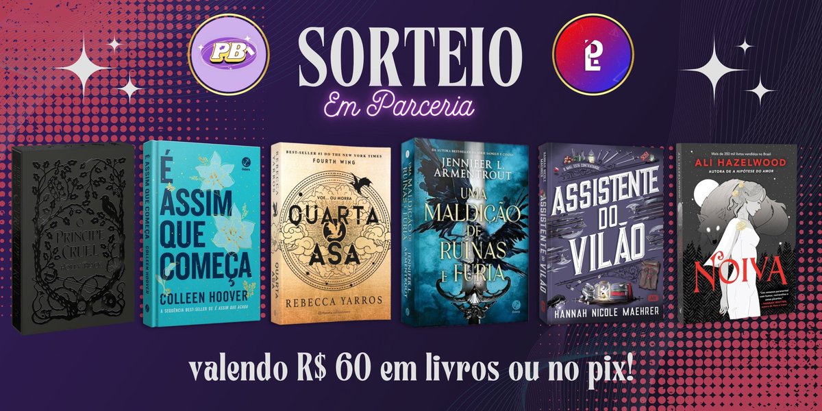 BugsPromo's tweet image. 💜 SORTEIO EM PARCERIA 🩷

🏅 PRÊMIO:
—  R$60 em livros ou p1x
—  01 ganhador

📌 REGRAS:
— Seguir @AlertaPromos e @BugsPromo 
— Dar RT aqui sem citar
— Comentar o prêmio desejado

🗓️ 01/06/24 🍀