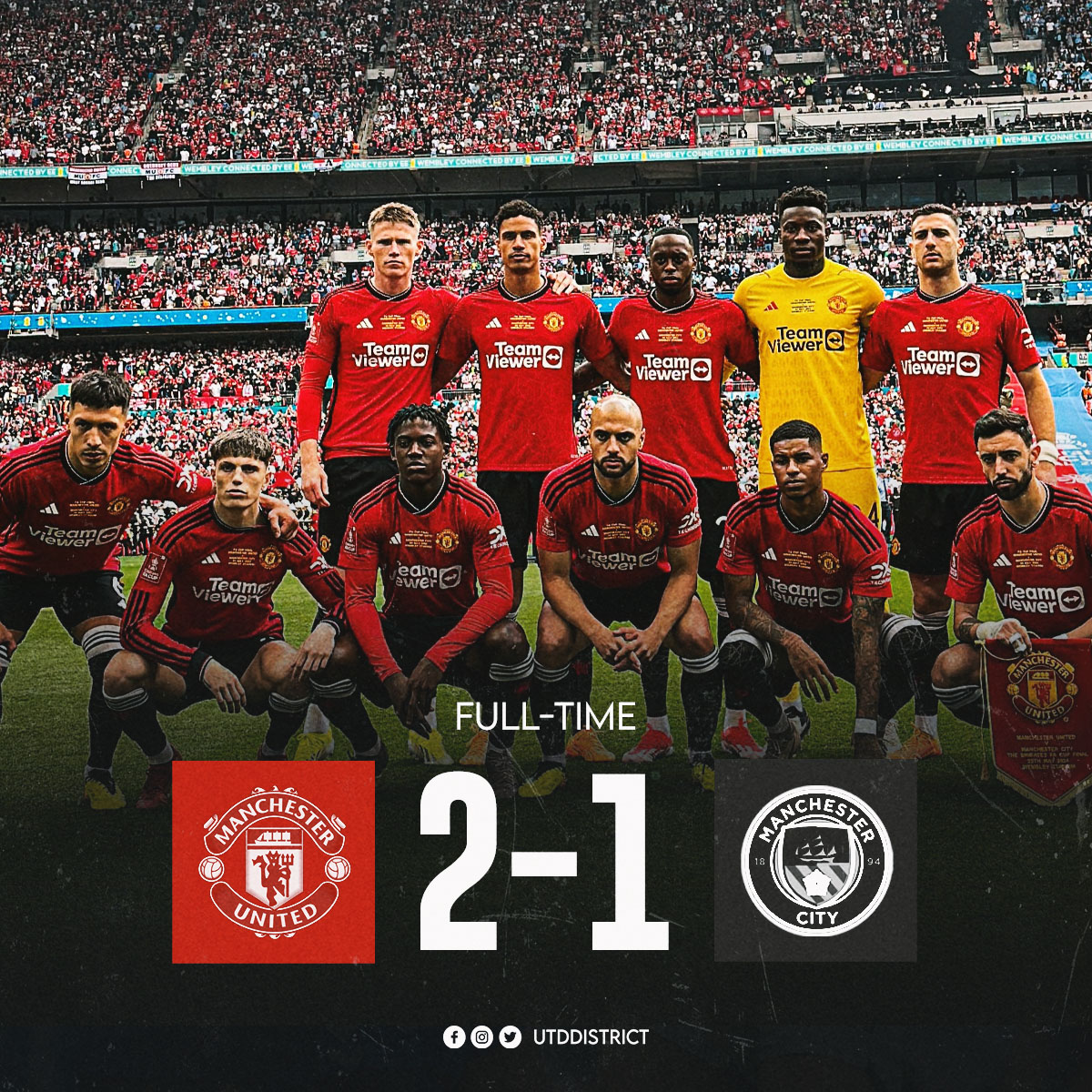 MANCHESTER UNITED ARE 2024 FA CUP WINNERS!!!!!!!!!! 🏆