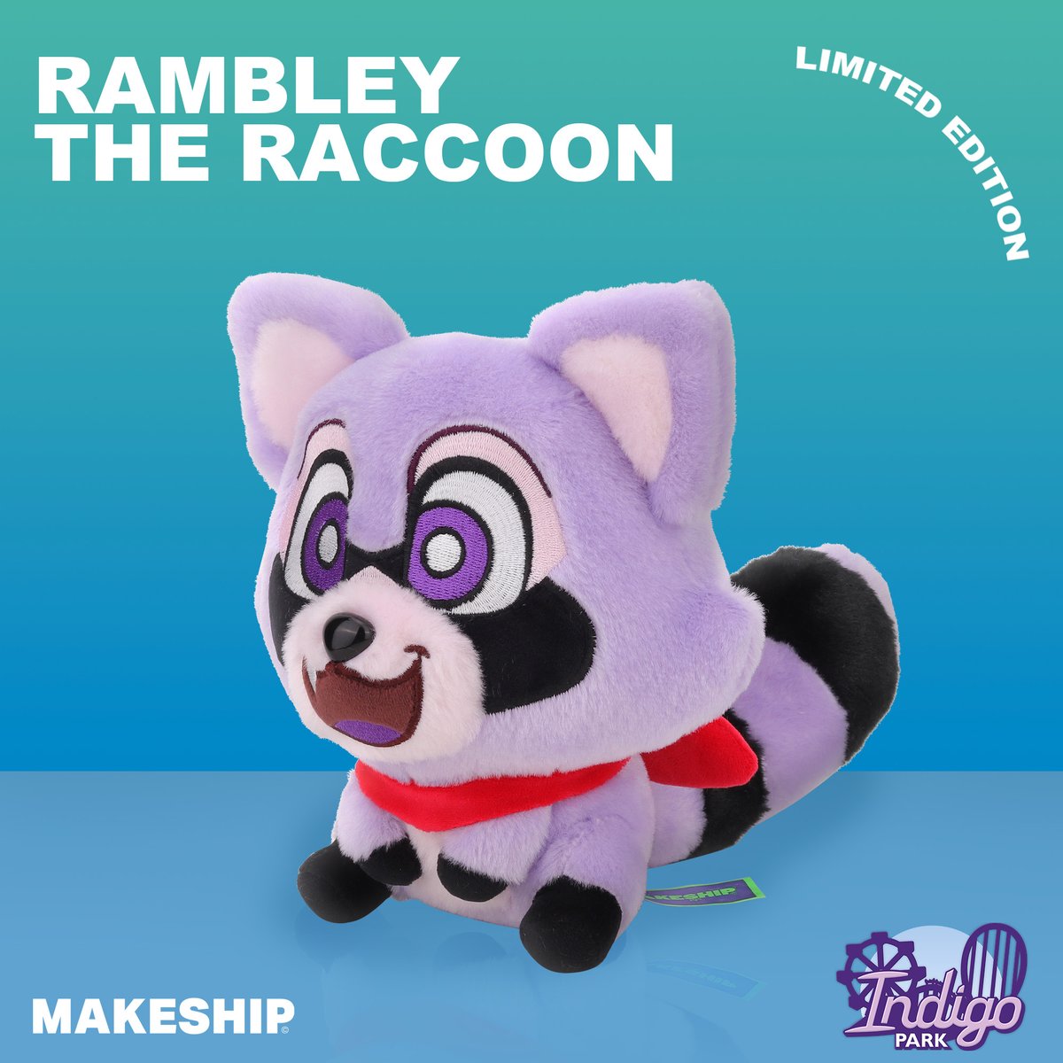 UniqueGeese's tweet image. TONS of you have asked for it, so we did our best to make it happen. 

We teamed up with @Makeship to bring you the Rambley the Raccoon plush! Like all Makeship runs, these are limited edition and will only be available for a limited time! Check it out with the link below!