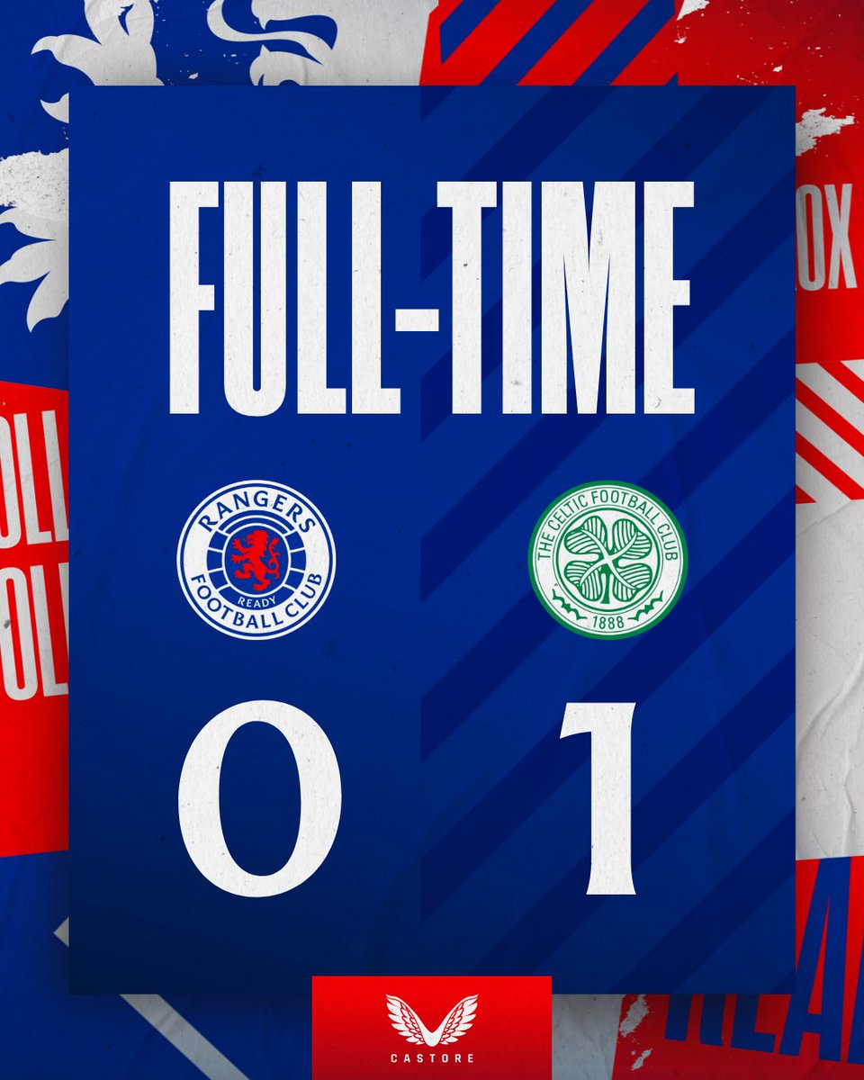 FULL-TIME: Rangers 0-1 Celtic