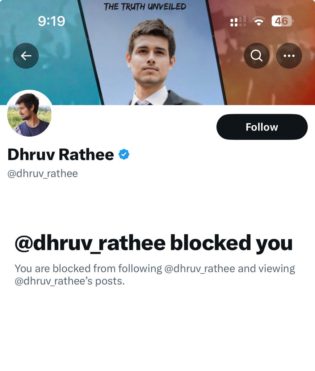 German Shepherd Dhruv Rathee blocked me when asked him to upload his picture of voting..

Instead of Uploading a picture German Shepherd #DhruvRathee Blocked me.. 😂😂

#Dhruv_Rathee