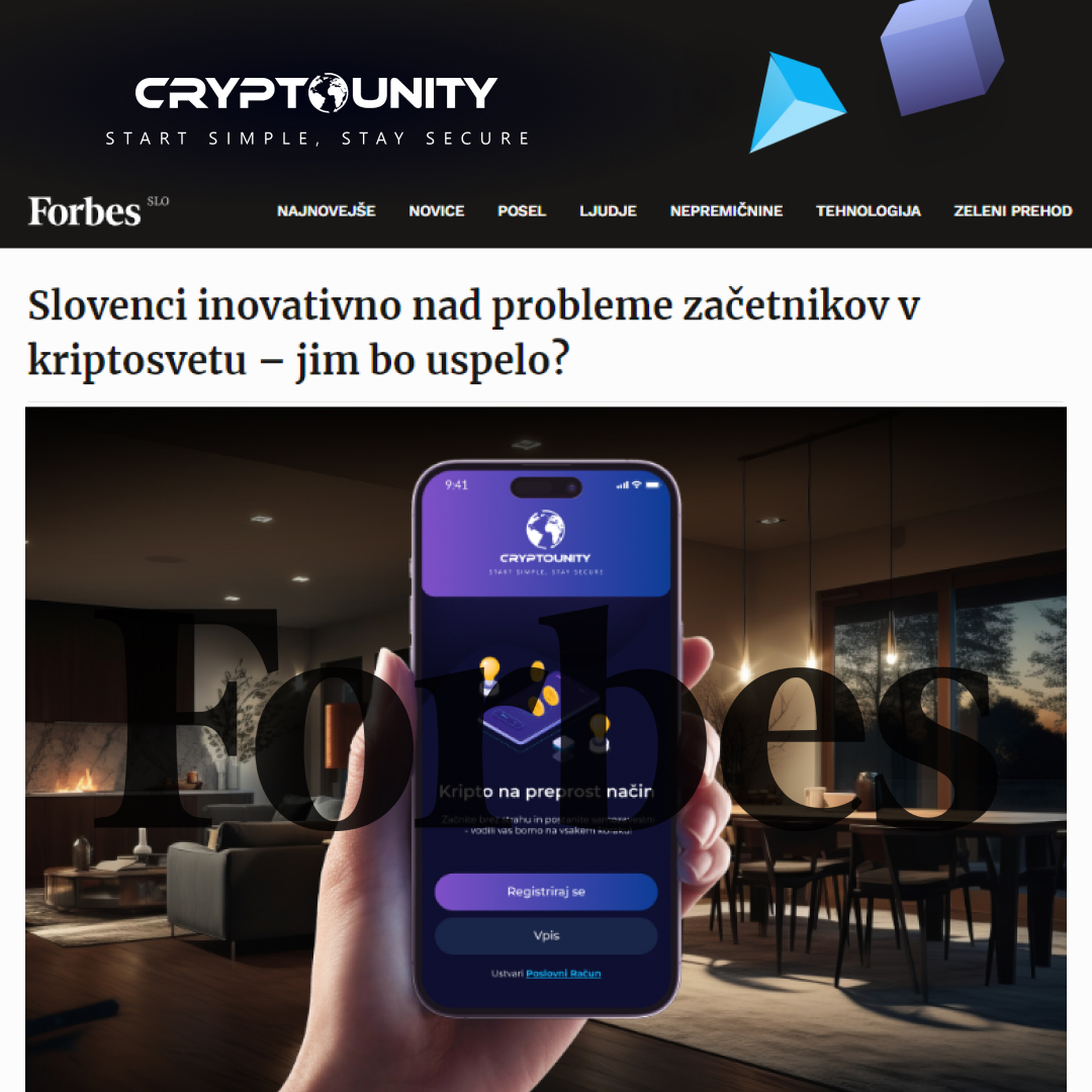 We’re in Forbes Slovenia! 🌟

Thrilled to announce that CryptoUnity is featured in @ForbesSlovenija! 🎉 Our efforts to simplify and secure the crypto world for beginners are gaining wide recognition.

📰Read about our journey here: tinyurl.com/CUForbes

#CryptoNews #Forbes