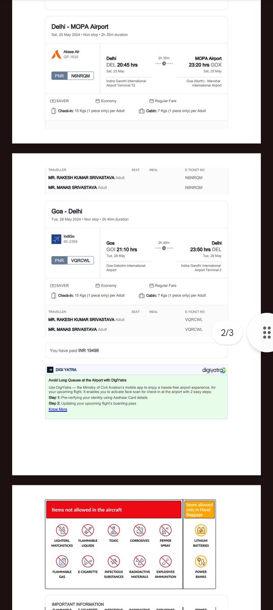 abhikzite's tweet photo. @AkasaAir today brother in law and father in law had to board flight time at 20:45 but got denied entry due to 3 min https://t.co/OJF0AxKaEb in law allowed to board and 65 year old man denied entry. Disgusting to see such an emotionless behaviour.Please find way
Pcode: N6NRQM https://t.co/HdcQgScP8S