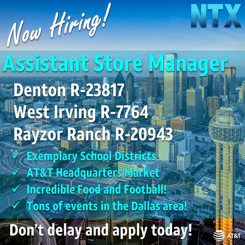 📣Are you ready to take that next step in your career? ✨We are looking for the brightest leaders to join the NTX leadership team as an Assistant Store Manager! Take advantage of these opportunities in the DFW area! Don't delay & apply today! @SaidySantiago @colehamer