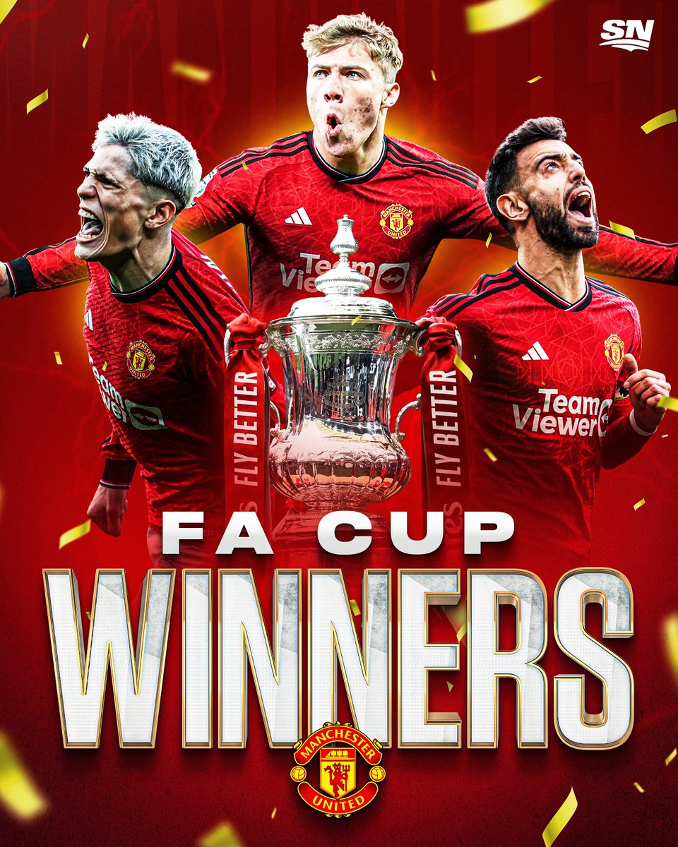 Manchester United are #EmiratesFACup champions! 🏆