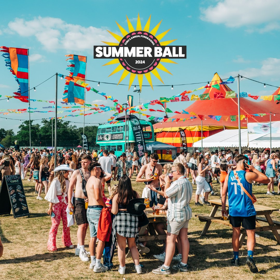 ⏰ ONE WEEK LEFT ⏰

The Summer Ball is just around the corner! 🎪☀️ Get ready to celebrate the end of the academic year at the biggest student festival in the UK.

Haven't got your tickets yet? Get them now at subusummerball.co.uk